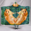 Golden Hamster Print Hooded Blanket-Free Shipping