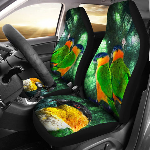 Caique Parrot Print Car Seat Covers- Free Shipping