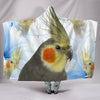 Cockatiel Parrot Print Hooded Blanket-Free Shipping