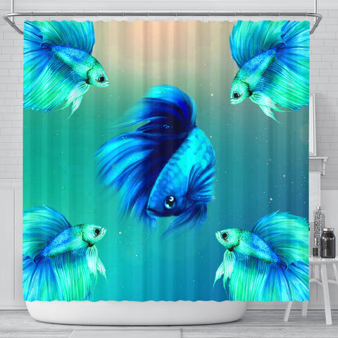 Betta Fish Print Shower Curtains-Free Shipping