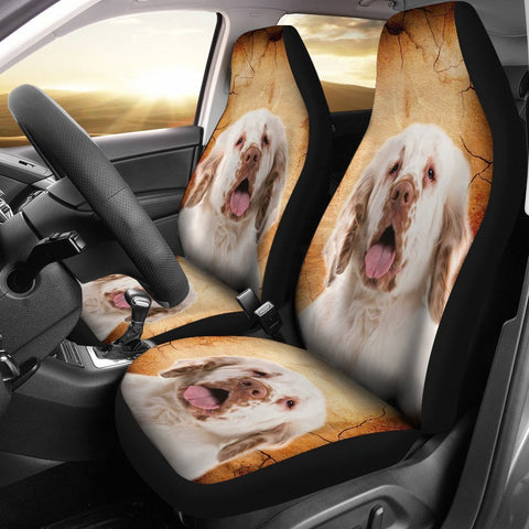 Clumber Spaniel Print Car Seat Covers-Free Shipping