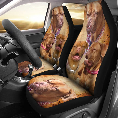 Cute Bordeaux Mastiff Print Custom Car Seat Covers-Free Shipping
