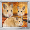 Golden Hamster Print Shower Curtains-Free Shipping