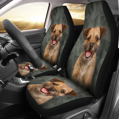 Border Terrier Print Car Seat Covers-Free Shipping