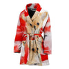 Chihuahua On White Print Women's Bath Robe-Free Shipping