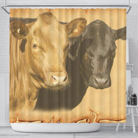 Dexter Cattle (Cow) Print Shower Curtain-Free Shipping