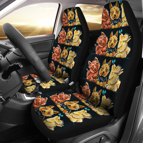 Cute Australian Terrier Print Car Seat Covers-Free Shipping