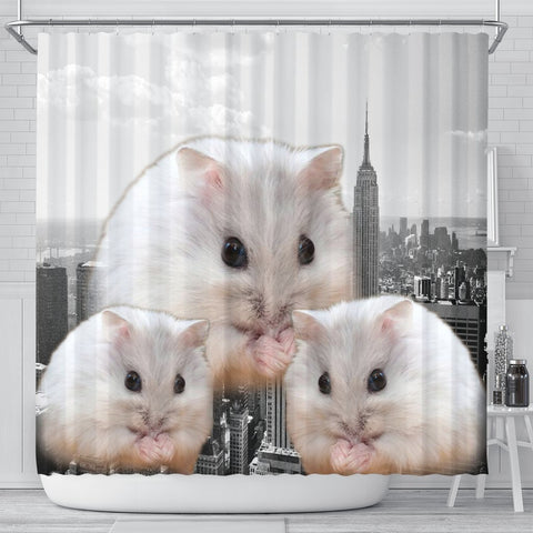 Amazing Chinese Hamster Print Shower Curtains-Free Shipping