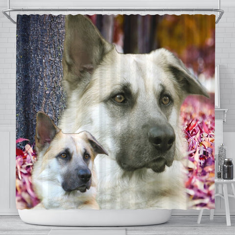 Cute Chinook Dog Print Shower Curtains-Free Shipping