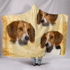 Cute American Foxhound Print Hooded Blanket-Free Shipping