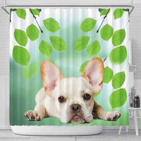 Lovely French Bulldog Print Shower Curtains-Free Shipping