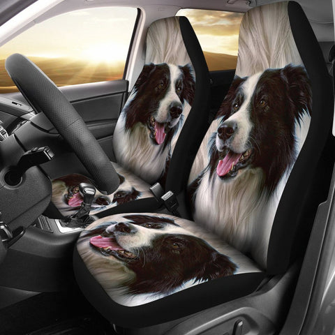 Border Collie Dog Print Car Seat Covers-Free Shipping