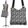 Cow Print Boho Handbag