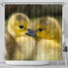 Cute Baby Duck Bird Print Shower Curtains-Free Shipping