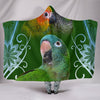 Conure Parrot Print Hooded Blanket-Free Shipping