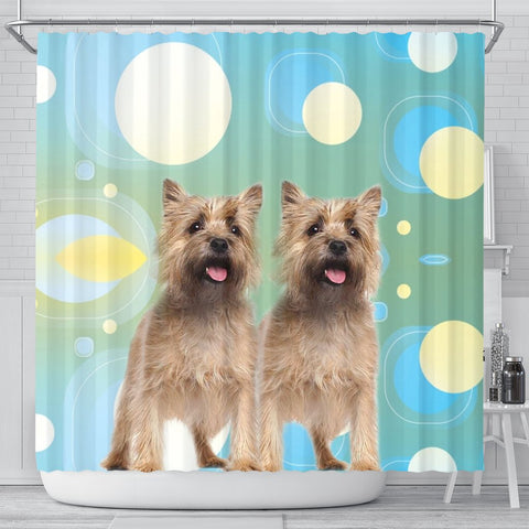 Cute Cairn terrier Dog Print Shower Curtain-Free Shipping