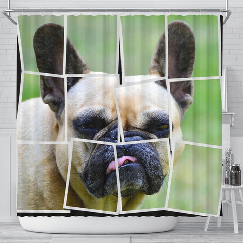 French Bulldog Spread Print Shower Curtains-Free Shipping