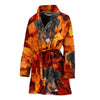 Rottweiler Print Women's Bath Robe-Free Shipping