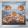 Djungarian Hamster Print Shower Curtains-Free Shipping