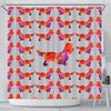 Dandie Dinmont Terrier Dog Art Print Shower Curtains-Free Shipping