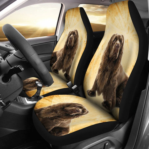 Sussex Spaniel Patterns Print Car Seat Covers- Free Shipping
