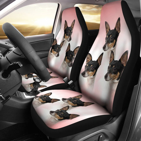 Toy Fox Terrier Dog Print Car Seat Covers-Free Shipping