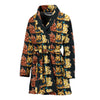 Australian Terrier Dog Pattern Print Women's Bath Robe-Free Shipping