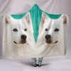 American Eskimo Dog Print Hooded Blanket-Free Shipping