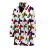 Great Dane Dog Pattern Print Women's Bath Robe-Free Shipping