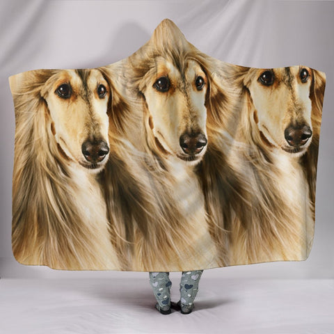 Amazing Afghan Hound Dog Print Hooded Blanket-Free Shipping