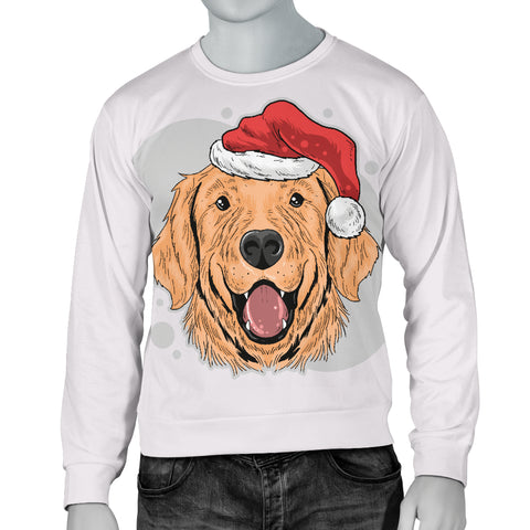 Have A Golden Christmas Men's Sweater for Golden Retriever Dog Lovers
