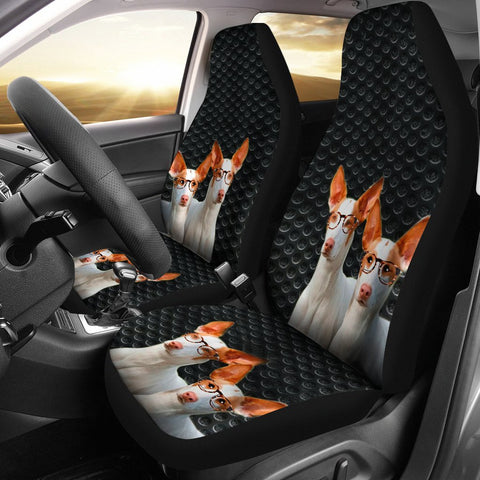 Ibizan Hound Dog On Black Print Car Seat Covers-Free Shipping