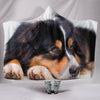 Australian Shepherd DogPrint Hooded Blanket-Free Shipping