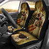 Cute Pugs Kissing Car Seat Cover