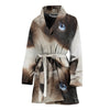 Himalayan cat Print Women's Bath Robe-Free Shipping