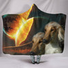 Afghan Hound Dog Print Hooded Blanket-Free Shipping