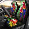 Lovely Scarlet Macaw Parrot  Print Car Seat Covers- Free Shipping