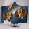 American Foxhound Print Hooded Blanket-Free Shipping