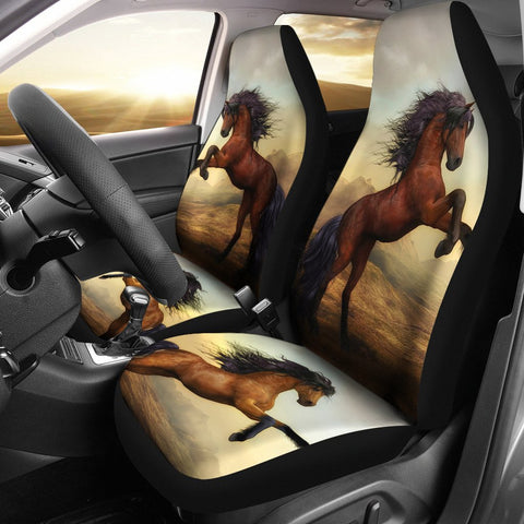 Wild Horse Art Print Car Seat Covers-Free Shipping