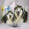 Amazing Alaskan Malamute Print Hooded Blanket-Free Shipping