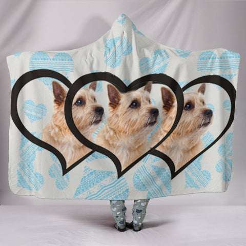 Norwich Terrier Print Hooded Blanket-Free Shipping