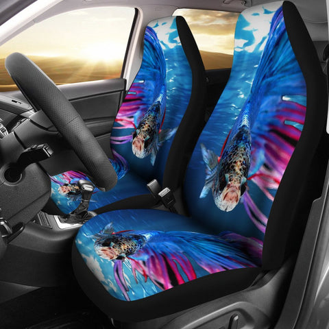 Siamese fighting fish Print Car Seat Covers-Free Shipping