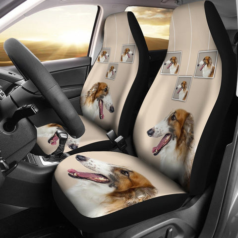 Borzoi Dog Print Car Seat Covers-Free Shipping