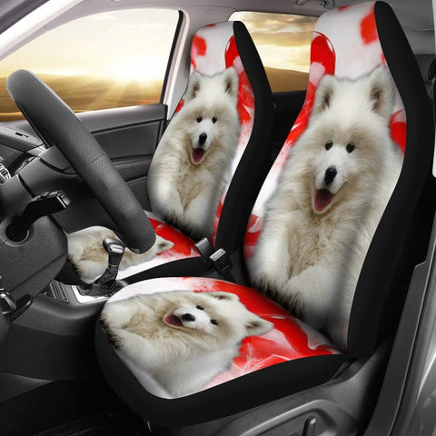 Samoyed Dog Print Car Seat Covers- Free Shipping