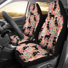 Rottweiler Dog Floral Print Car Seat Covers-Free Shipping