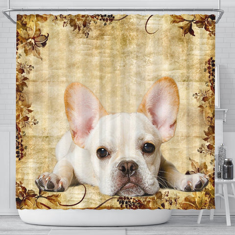 Cute French Bulldog Print Shower Curtains