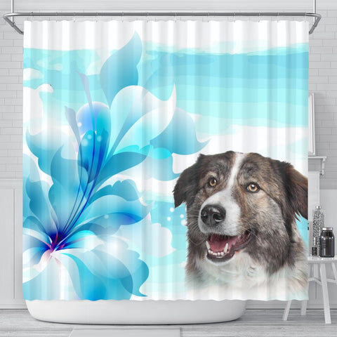 Aidi Dog Print Shower Curtain-Free Shipping