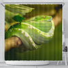 Green Snake Print Shower Curtains-Free Shipping