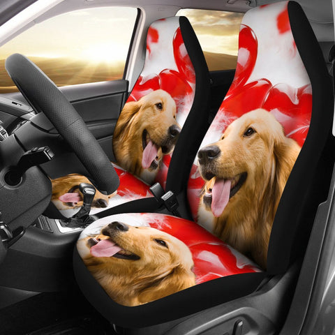 Golden Retriever Dog Print Car Seat Covers- Free Shipping