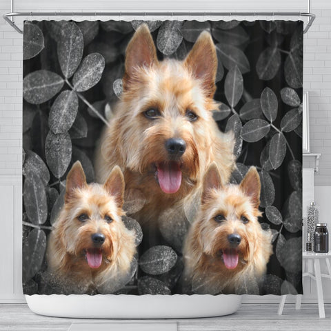 Cute Australian Terrier Print Shower Curtains-Free Shipping